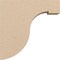 Ekena Millwork 3"W x 12"D x 12"H Thin Del Monte Rough Cedar Woodgrain TimberThane Corbel, Primed Tan CORUR03X12X12DELRCPR - alternate 4
